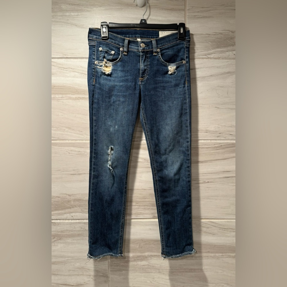 Rag and Bone Women’s Distressed Skinny Jeans Size 26